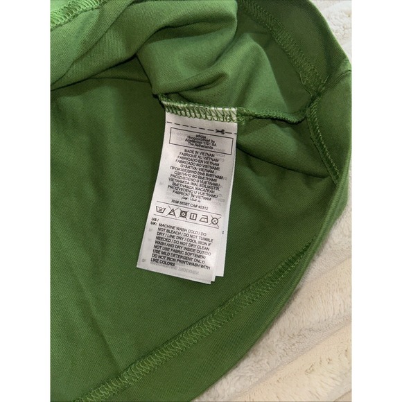 Adidas x Farm Rio Tropical Club T-Shirt Green Womens L Crew Neck Graphic JD6292 - Picture 6 of 10